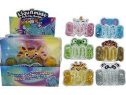 JOUET SENSORIEL SQUISHY LIQUAMAZE - ANIMAUX À PAILLETTES ASST